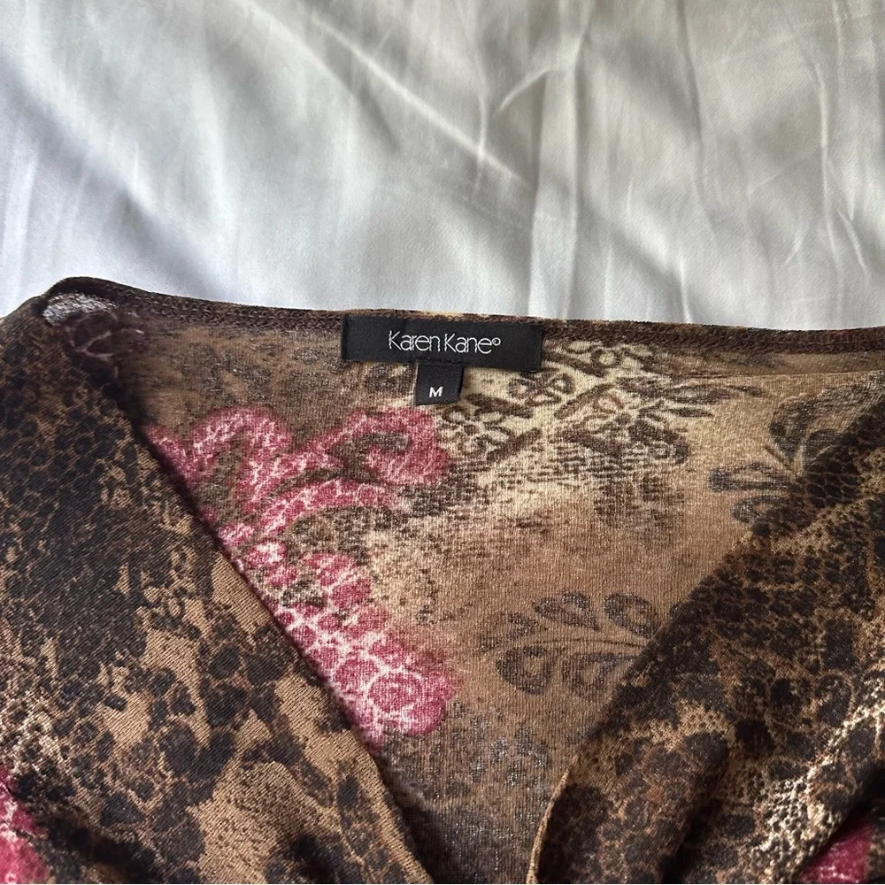 Y2k Karen Kane Shirt - Picture 3 of 7